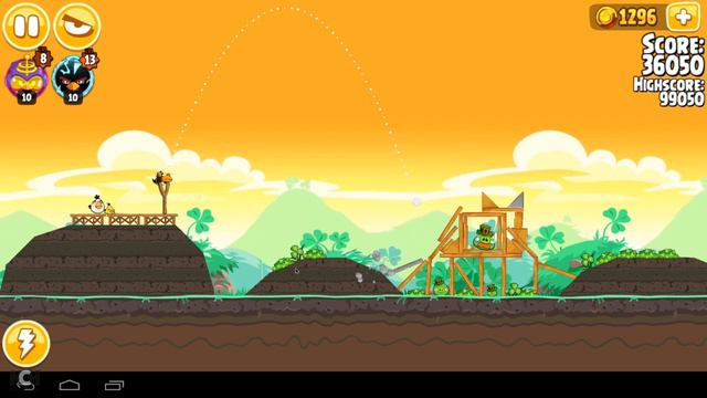 Angry Birds Seasons Go Green, Get Lucky Level 2-3 102390 смотреть онлайн