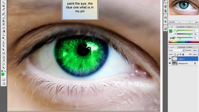 how change eye color easy adobe photoshop cs3 смотреть онлайн