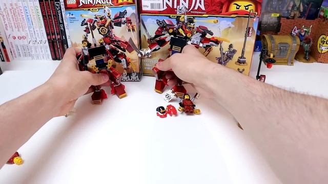 ЛЕГО NINJAGO - Золотой T-rex и Самурай X [Китайское LEGO] смотреть онлайн