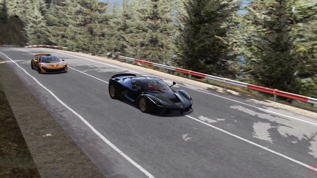 LaFerrari vs Porsche 918 vs Mclaren P1 at Transfagarasan / Assetto Corsa / mountain Road смотреть онлайн