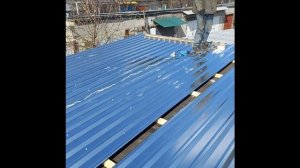 Кровля гаража профнастилом своими руками