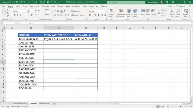 How to Add Text to the Beginning and End of a Cell in Excel - 3 Methods смотреть онлайн