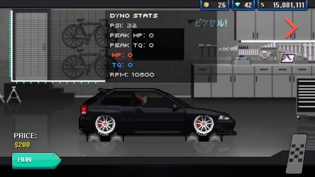 PIXEL CAR RACER - CIVIC EK9 TUNE | SPOON ENGINE SWAP 6.2 SECONDS смотреть онлайн
