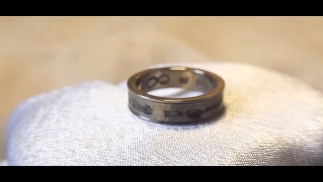Подарочное кольцо из титана. смотреть онлайн