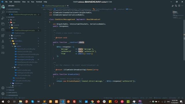 Laravel angular websockets in Arabic #006 Private Chat Part 1 смотреть онлайн