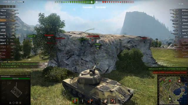 WOT: Тихий берег - ИС-6 - 4 фрага смотреть онлайн