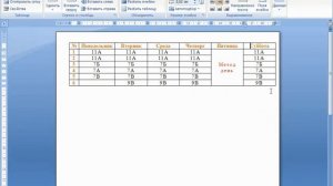Удаление строк и столбцов из таблицы