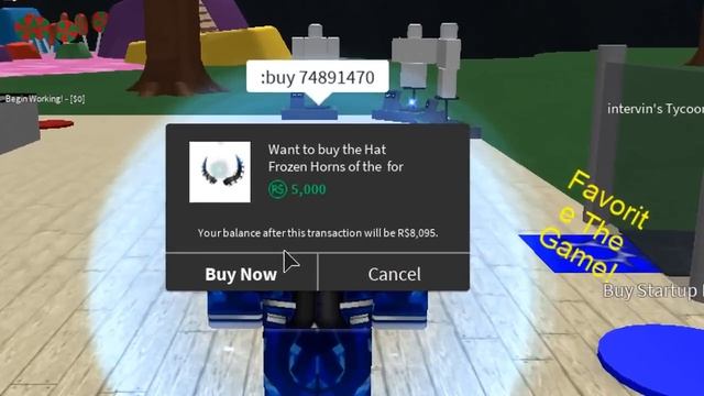 Buying Frozen Horns of the Frigid Planes ROBLOX смотреть онлайн