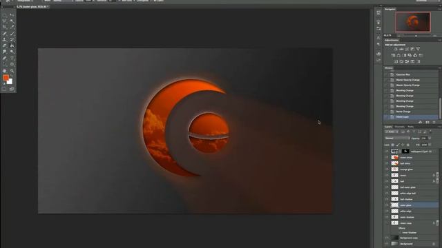 Photoshop speed art 002 - Birth of a wallpaper orange window смотреть онлайн