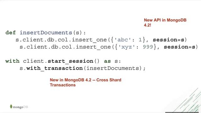 ACID Transactions I Mongodb смотреть онлайн