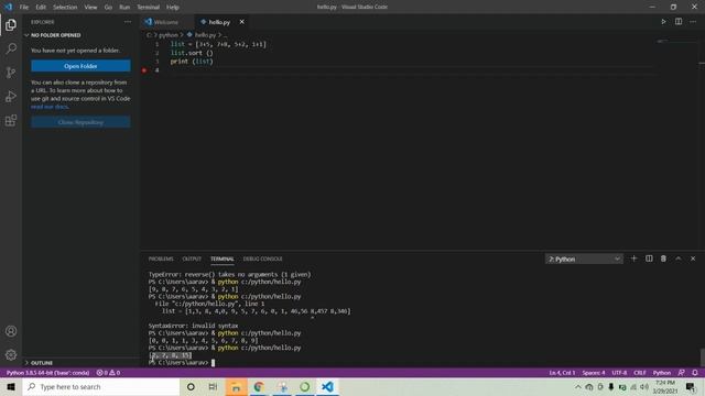 Python Beginner Let's Gear Up Lesson (Lists, Tuples, and Dictionaries) WITH METHODS FOR EACH. смотреть онлайн