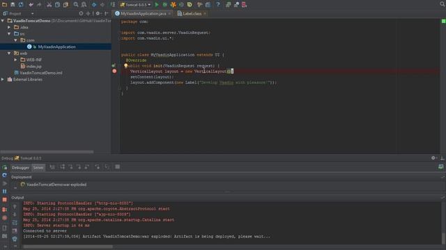 Creating and Debugging a Vaadin Application смотреть онлайн