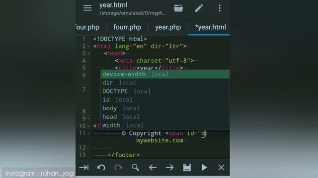 How to Update Website Copyright Footer Year Automatically || PHP || HTML смотреть онлайн
