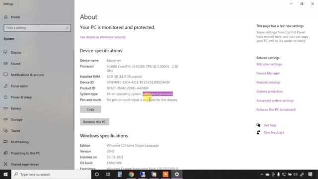 W#41 System Properties in Windows 10 & What is 32 & 64 Bit Windows [Hindi] смотреть онлайн