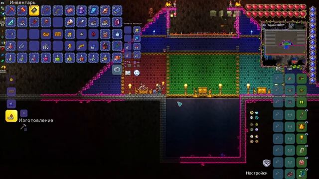 Стрим № 234 ► Terraria 1.4 ► № 22 Постройка стартового дома/склада ►Мастер мод ► Багрянец + Порча смотреть онлайн