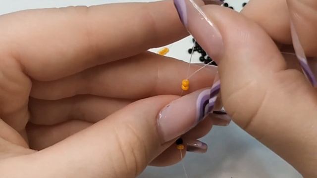 Как сделать колечко из бисера Тигренка ? Простое плетение смотреть онлайн