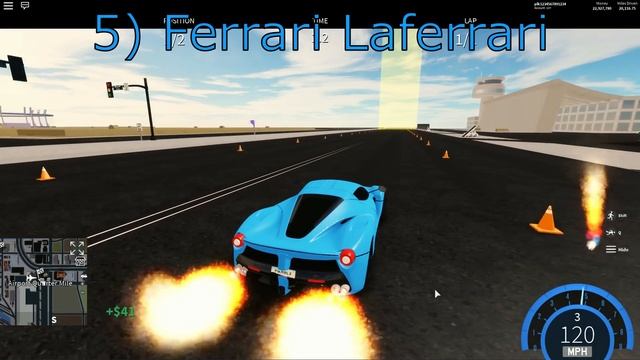 Top 10 Fastest Drag cars 2019 | ROBLOX: Vehicle Simulator смотреть онлайн