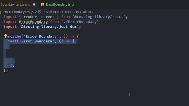 How to make a jest test for error boundaries смотреть онлайн