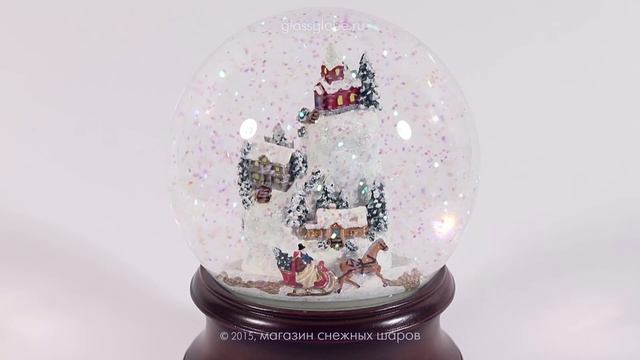 Снежный шар Деревушка в горах смотреть онлайн