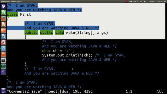 Comments in Java | (//), (/* */) & (/** */) смотреть онлайн