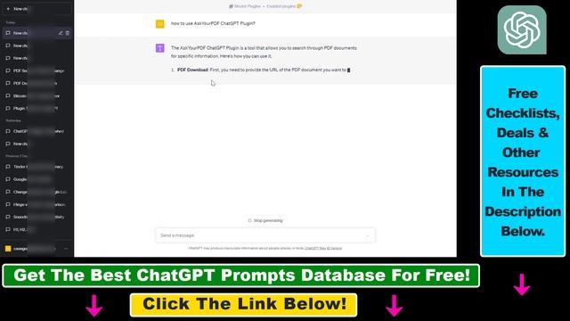 How To Upload A PDF To ChatGPT Using AskYourPDF ChatGPT Plugin? смотреть онлайн