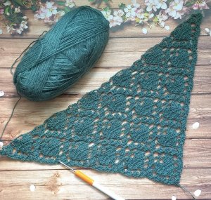 МК Узор для шали крючком