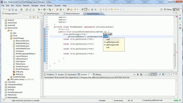 Java Tutorial 82 - Hintergrundfarbe ändern смотреть онлайн