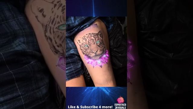 Lion thigh Tattoo | Best Tattoo 2021 | Tattoo animation |LED tattoo #Shorts смотреть онлайн