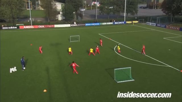 AJAX 5v3 Possession vs counter attack small sided game смотреть онлайн