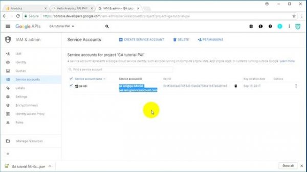 Google Analytics API #2 GA library for PHP