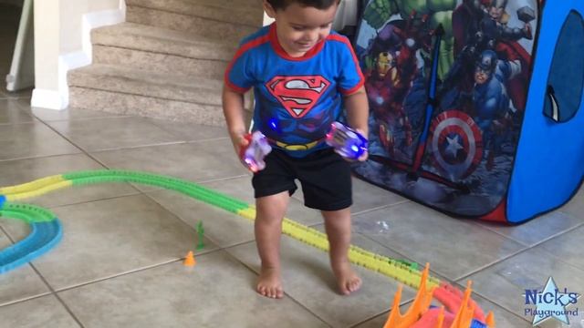 Magic Tracks Toy Cars Playset - Toddler Playtime Family Fun смотреть онлайн