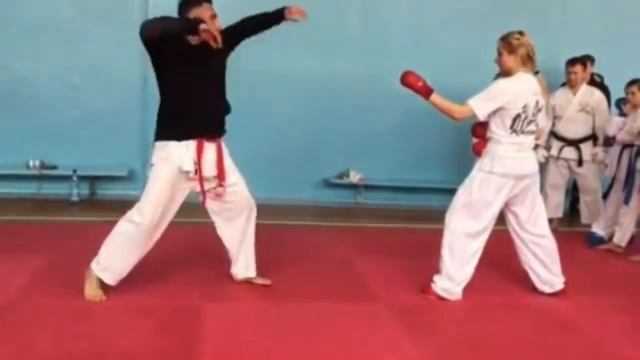 Семинар по кумитэ в спортивном каратэ до WKF Александра Лендела в Харькове.mp4 смотреть онлайн