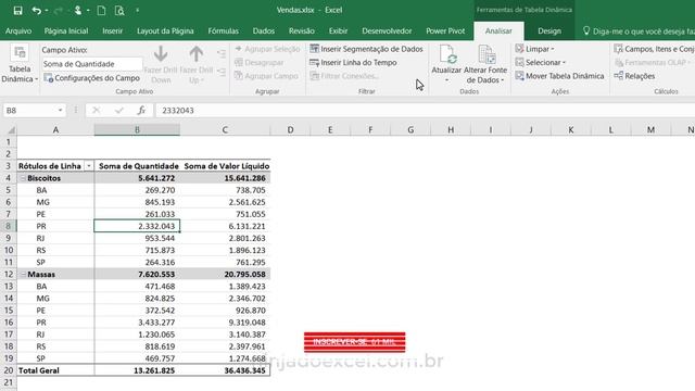 Como fazer Segmentação de dados no Excel смотреть онлайн