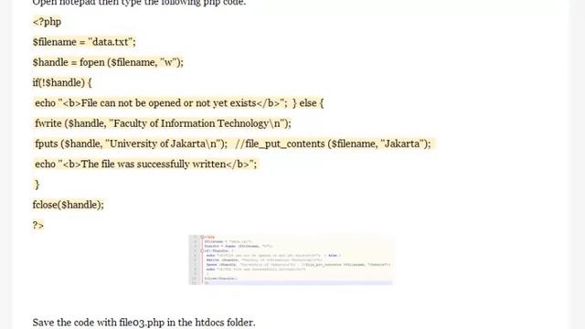 Write to Text File in PHP смотреть онлайн
