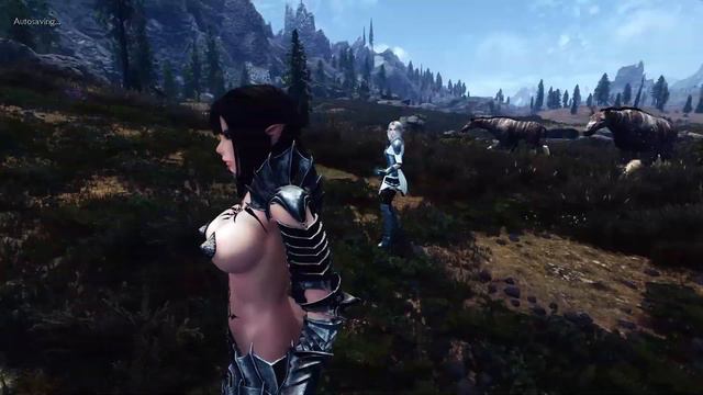 Skyrim: Akemi the Snow Elf Follower смотреть онлайн