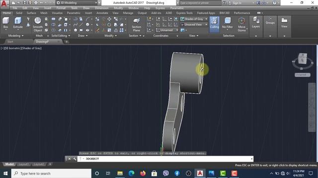 AutoCAD tutorial in Amharic: AutoCAD 3D Exercise | 3D Example Tutorial -2 # 15 смотреть онлайн