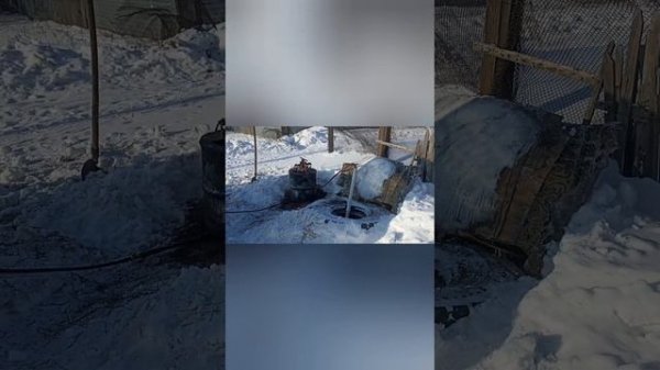 Замерзла труба. Как прочистить канализацию за 20 минут парогенератором.