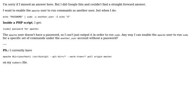 DevOps & SysAdmins: Run "sudo -u" without asking for the current user's password смотреть онлайн