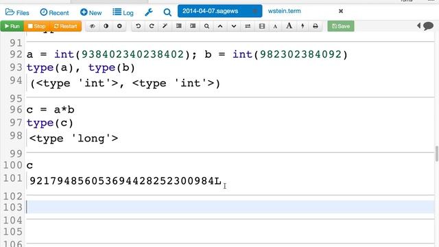 2014-04-07: Lecture 4 of Sage course смотреть онлайн