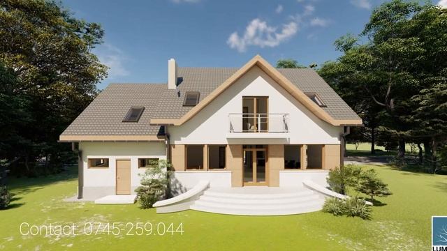 Casa Parter si Mansarda 15 x 10 metri cu 4 dormitoare si 2 bai смотреть онлайн
