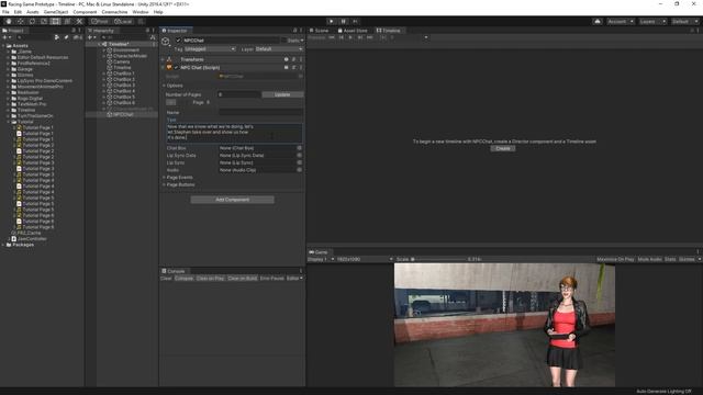 Unity NPC Chat with Timeline and LipSync Pro Tutorial смотреть онлайн