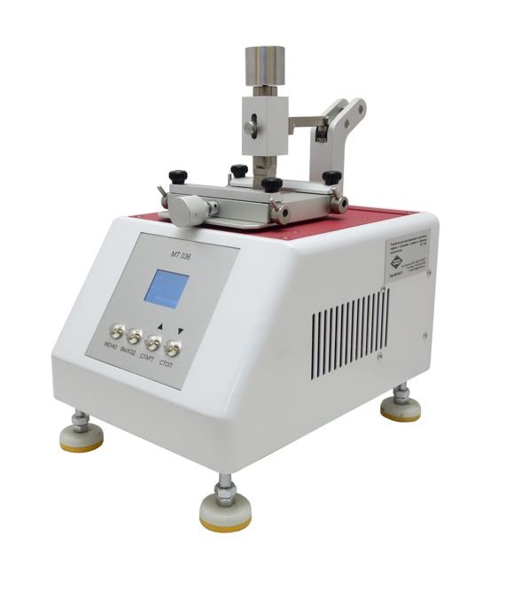 Устройство для испытания кожи на прочность окраски к истиранию в прямом и обратном направлении МТ036 смотреть онлайн