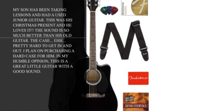 Fender FA-125CE Dreadnought Cutaway Acoustic Electric Guitar Gig Bag, Strap, Strings, Lessons, DVD смотреть онлайн