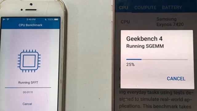 iPhone 5s vs Samsung Note 5 - Geekbench 4 test (2021) смотреть онлайн