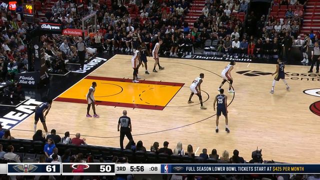 Pelicans Stat Leader Highlights: CJ McCollum with 30 Points vs. Miami Heat смотреть онлайн