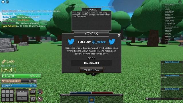 ALL *NEW* UPDATED SECRET OP CODES!? Roblox World of Magic 2021 смотреть онлайн
