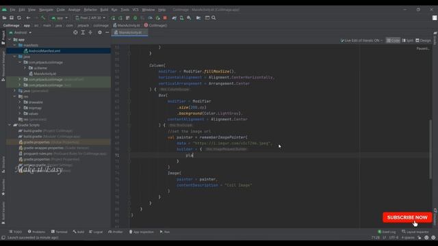 How to implement Coil Image Library in Jetpack Compose | Android | Kotlin | Make it Easy смотреть онлайн