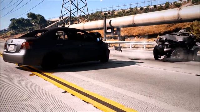 BeamNG Drive Toyota Yaris vs Hyundai Elantra смотреть онлайн