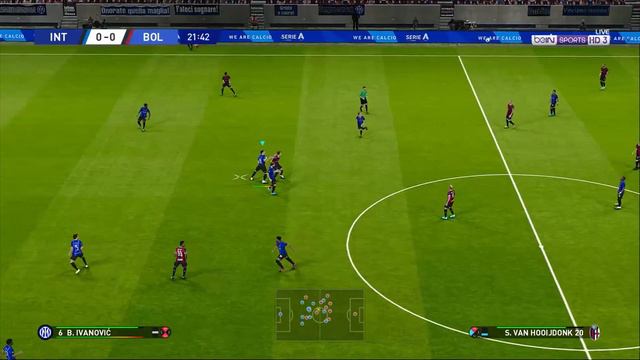 eFootball PES 2021 Master League 2024-25 Inter vs Bologna Serie A PC Gameplay смотреть онлайн