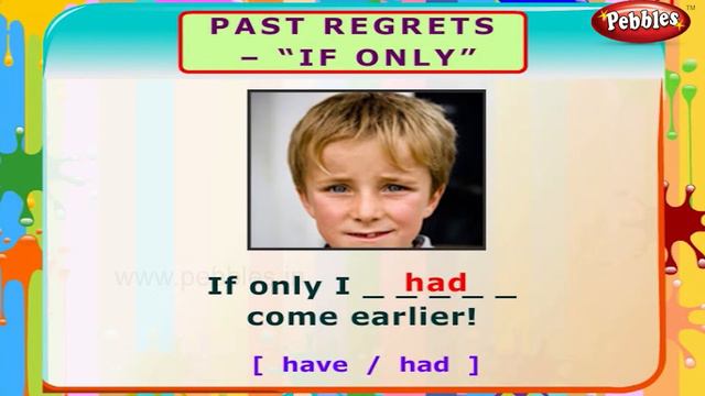 Past Regrets If Only | English Grammar Exercises For Kids | English Grammar For Children смотреть онлайн
